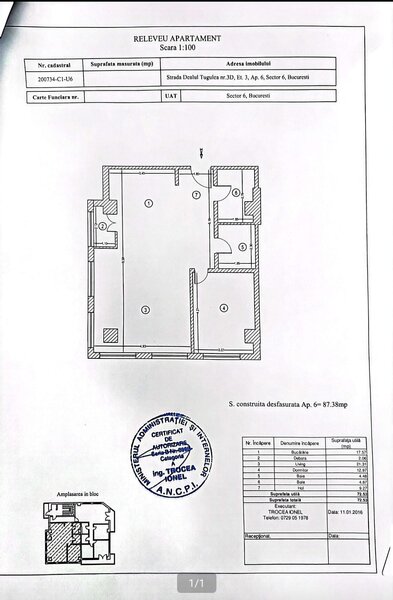 Lujerului Proprietar  2 camere  73 MP  Ideal Investitie  Mobilat